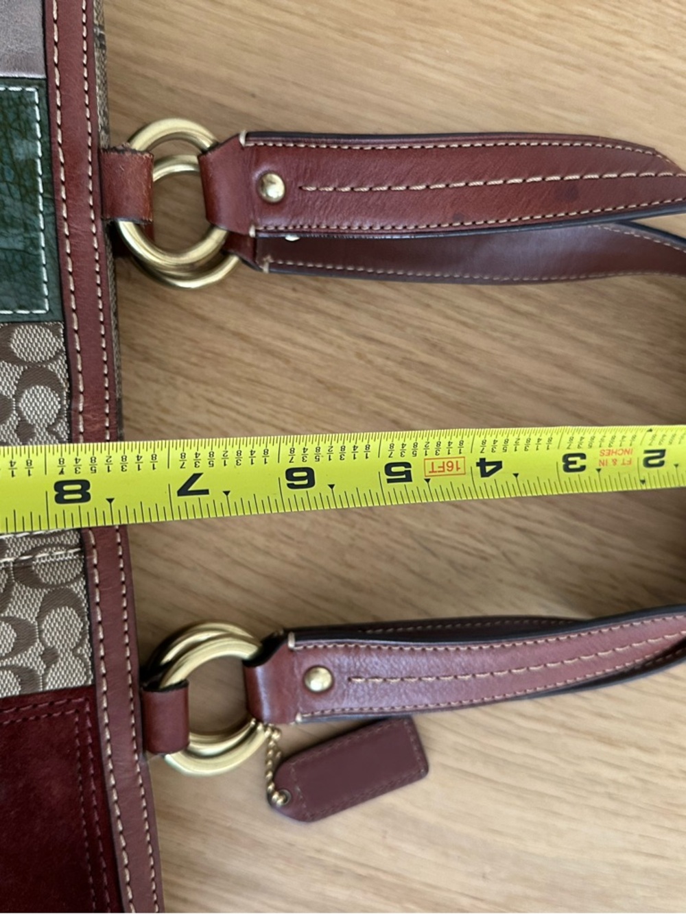 Coach Holiday Patchwork Gallery Bag - Picture 11 of 13
